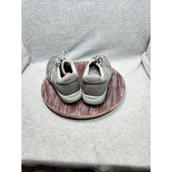 TRAQ By Alegria Womens Walking Shoes Size 38 Gray & Pink Mesh Upper Cushioned - Picture 4 of 10